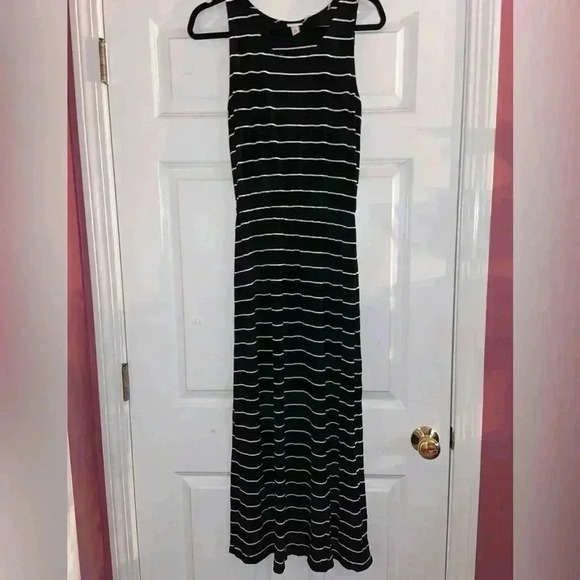Merona Women’s Small Striped Maxi Dress - Picture 1 of 5